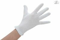 Nylon-Trikot-Handschuhe weiß, 12 Paar 