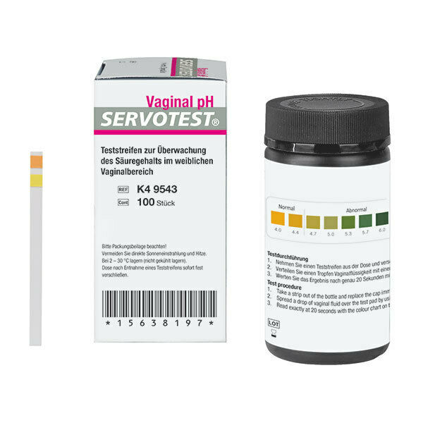 Servotest® Vaginal pH - Indikatorstreifen, 100 Stk.