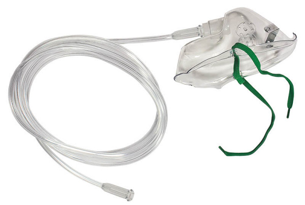 Sauerstoffmaske für Erwachsene, phthalatfrei  mit 2,1 m Schlauch