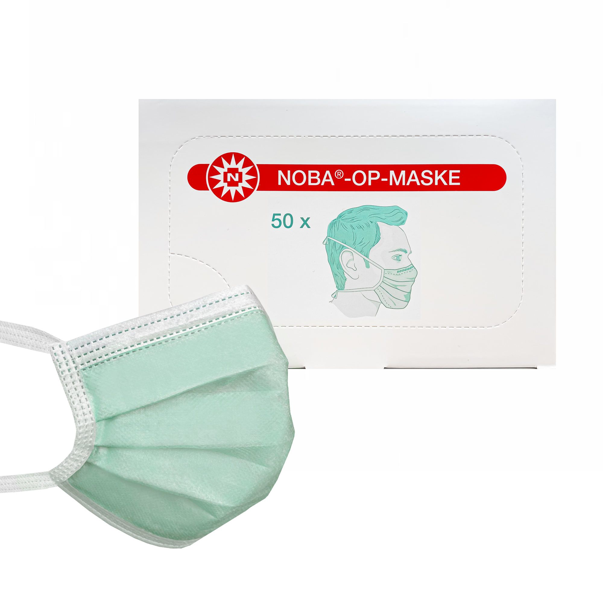 Mundschutz grün Noba OP-Masken