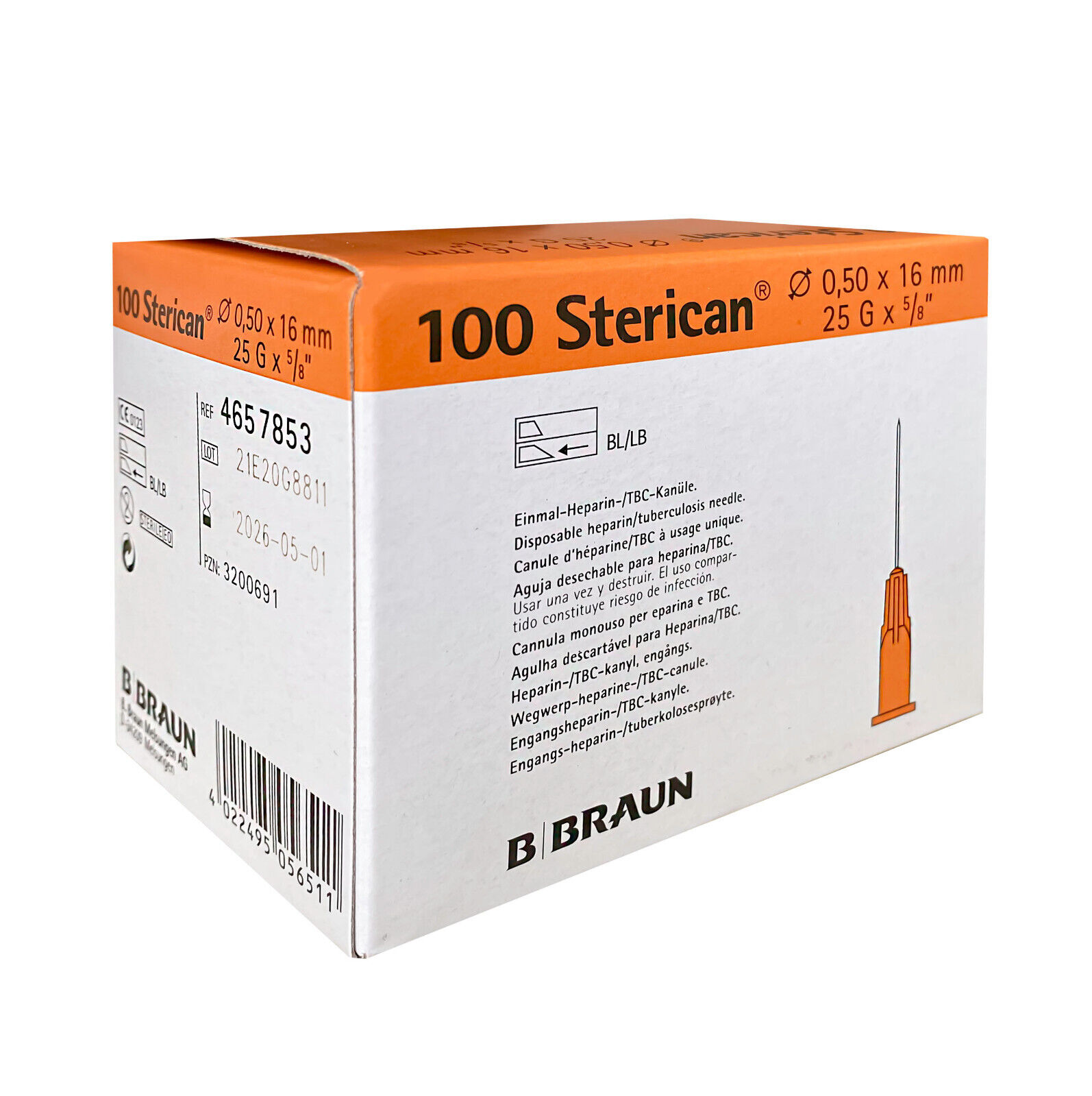Sterican ® Safety  25G x 5/8“ Sicherheits-Kanülen